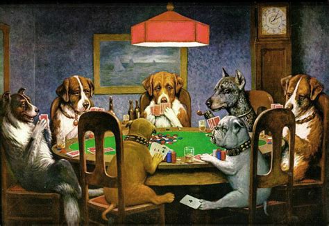 cães jogando poker|Conheça as pinturas de C. M. Coolidge de cachorros jogando Poker.